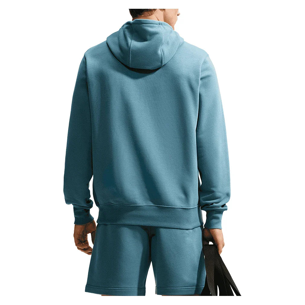 Men's Court Dri-FIT Heritage Fleece Pullover Hoodie Smokey Blue and New Slate