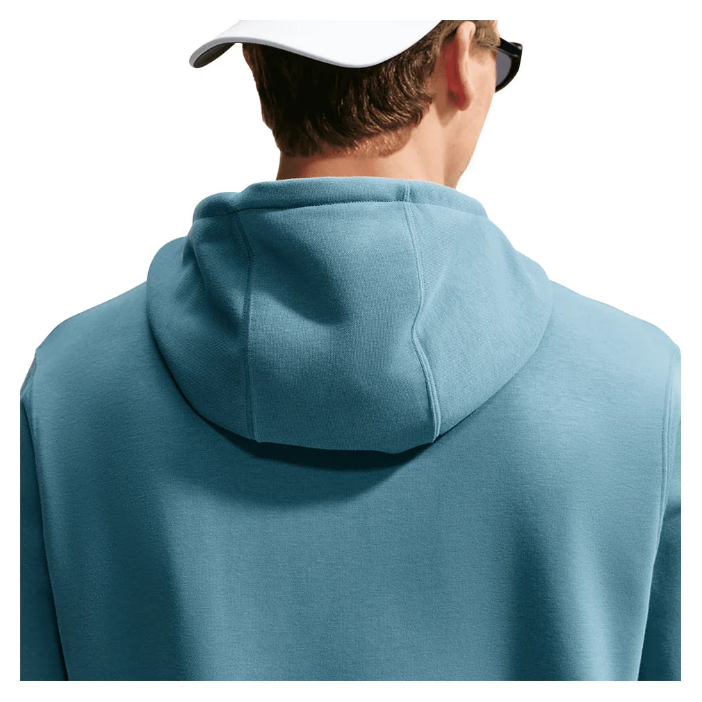 Men's Court Dri-FIT Heritage Fleece Pullover Hoodie Smokey Blue and New Slate
