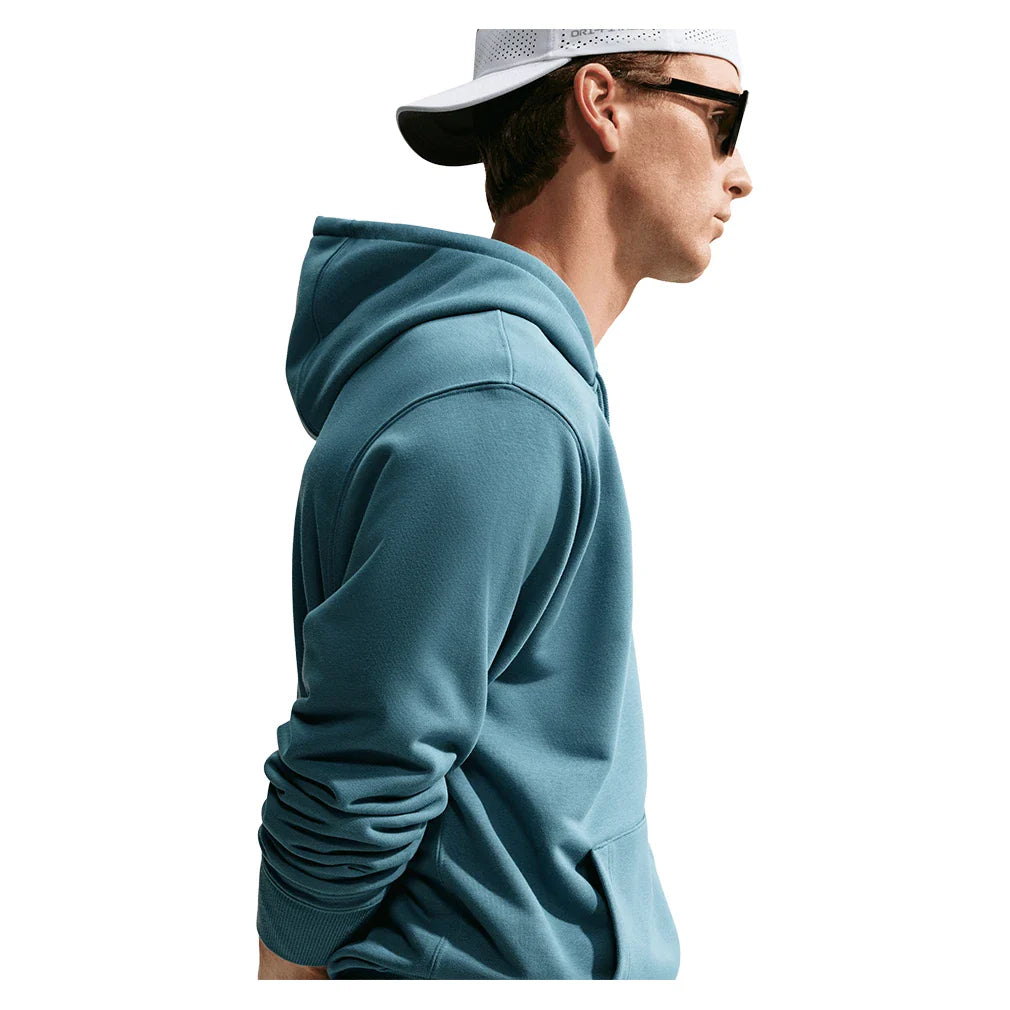 Men's Court Dri-FIT Heritage Fleece Pullover Hoodie Smokey Blue and New Slate