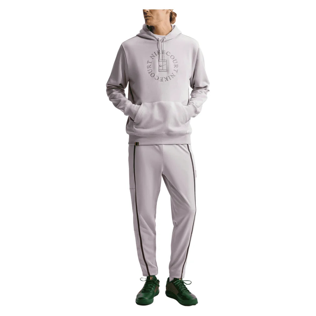 Men's Court Dri-FIT Heritage Fleece Pullover Hoodie Silver Lilac and Taupe Grey, Nike, Pickleball Express, HM6759-022H26-2