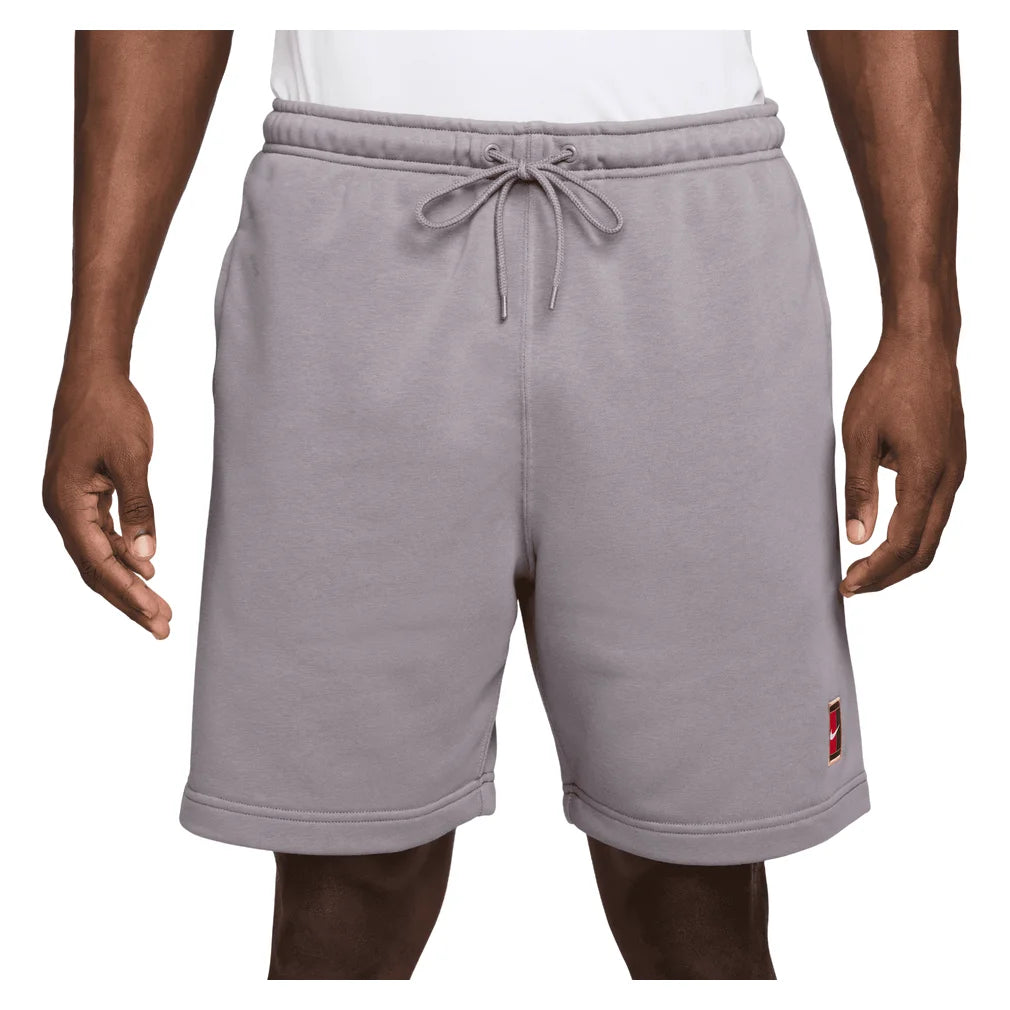 Men's Court Dri-FIT Heritage Fleece 6 Inch Short Silver Lilac, Nike, Silver Lilac, Pickleball Express, HM6768-022H26-SILVER-LILAC-1