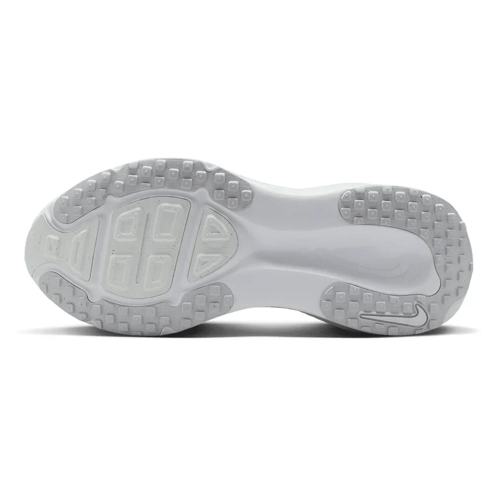 Women's Vomero 18 Running Shoes White and Metallic Silver