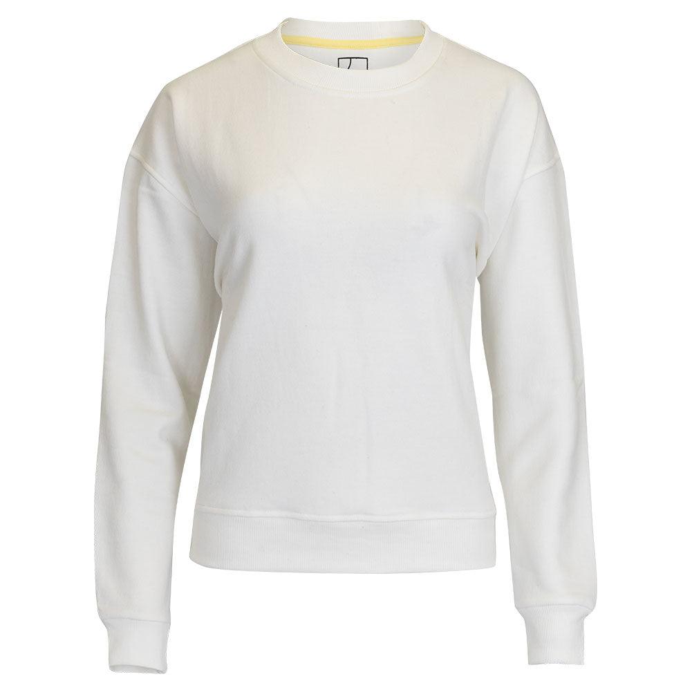 Women's Happiest On The Court Sweatshirt White and Pink
