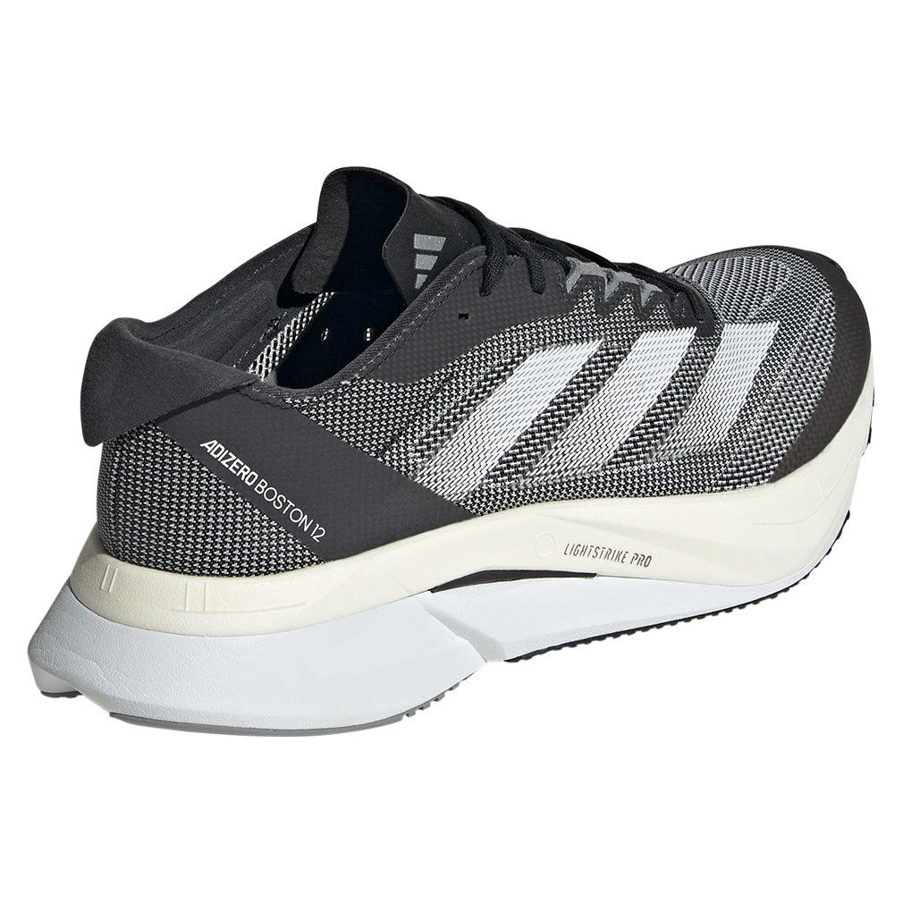 Women's Adizero Boston 12 Running Court Shoes Core Black and White