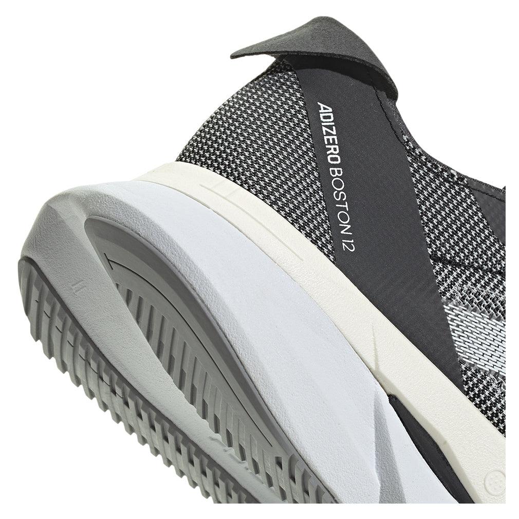 Women's Adizero Boston 12 Running Court Shoes Core Black and White