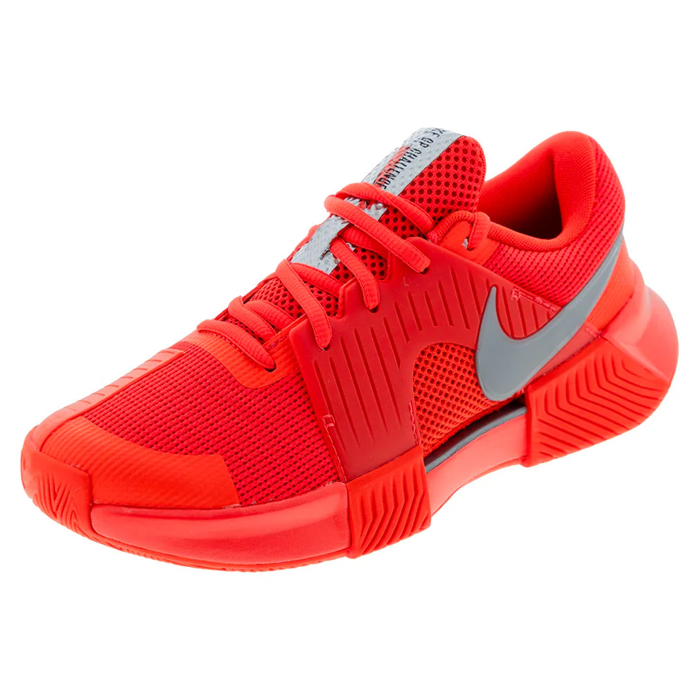 Women's Zoom GP Challenge 1 PRM New York Shoes Bright Crimson and Metallic Silver