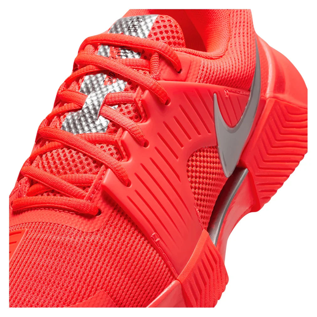 Women's Zoom GP Challenge 1 PRM New York Shoes Bright Crimson and Metallic Silver