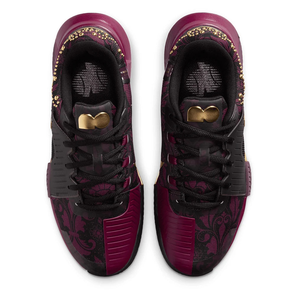 Women's Naomi Osaka Zoom GP Challenge 1 Court Shoes Bordeaux and Metallic Gold
