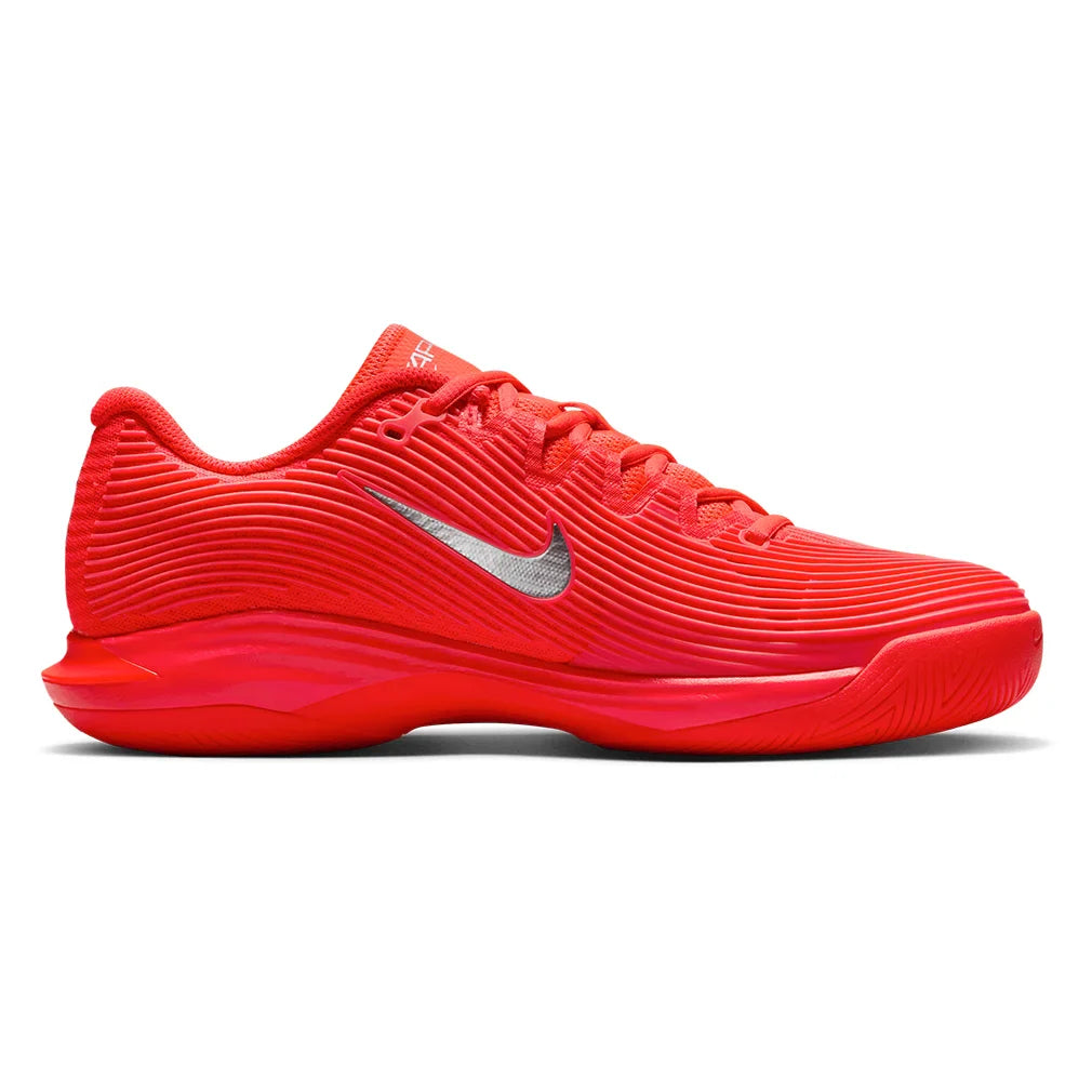 Women's Zoom Vapor 12 PRM New York Shoes Bright Crimson and Metallic Silver