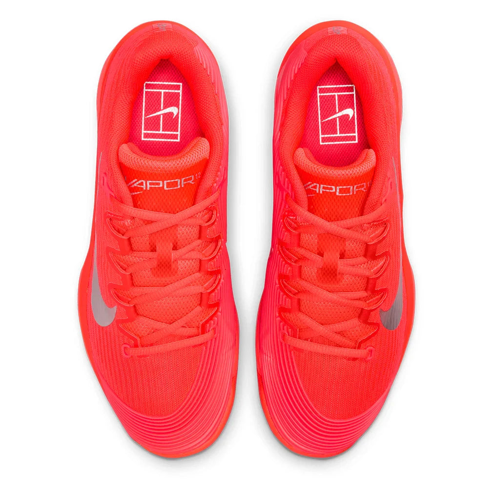 Women's Zoom Vapor 12 PRM New York Shoes Bright Crimson and Metallic Silver