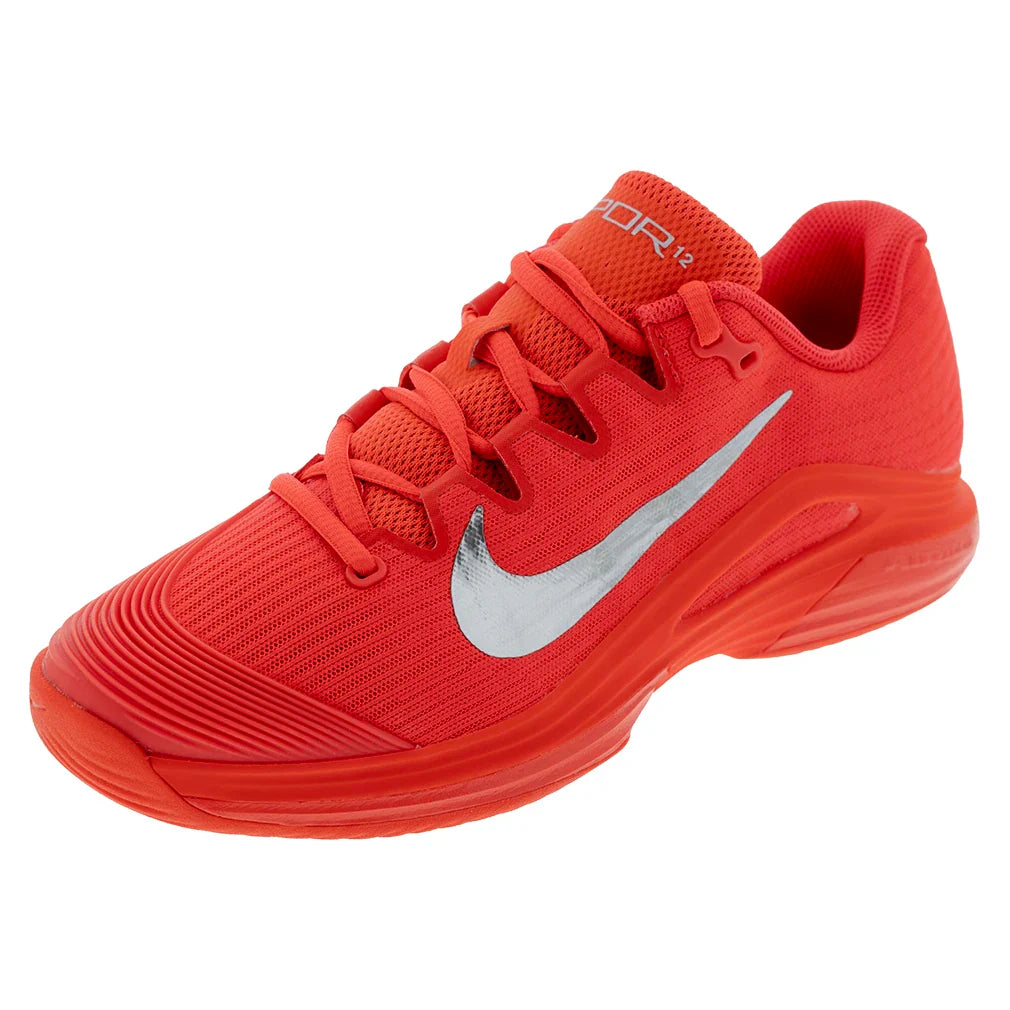 Women's Zoom Vapor 12 PRM New York Shoes Bright Crimson and Metallic Silver