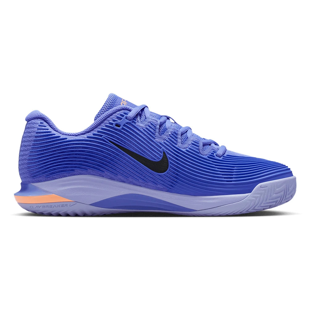 Women's Zoom Vapor 12 Clay Shoes Sapphire and Black