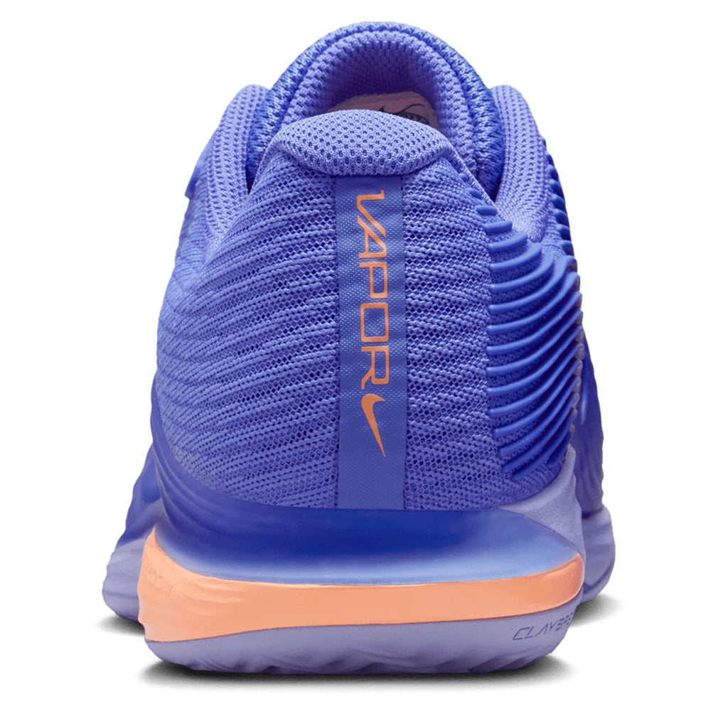 Women's Zoom Vapor 12 Clay Shoes Sapphire and Black