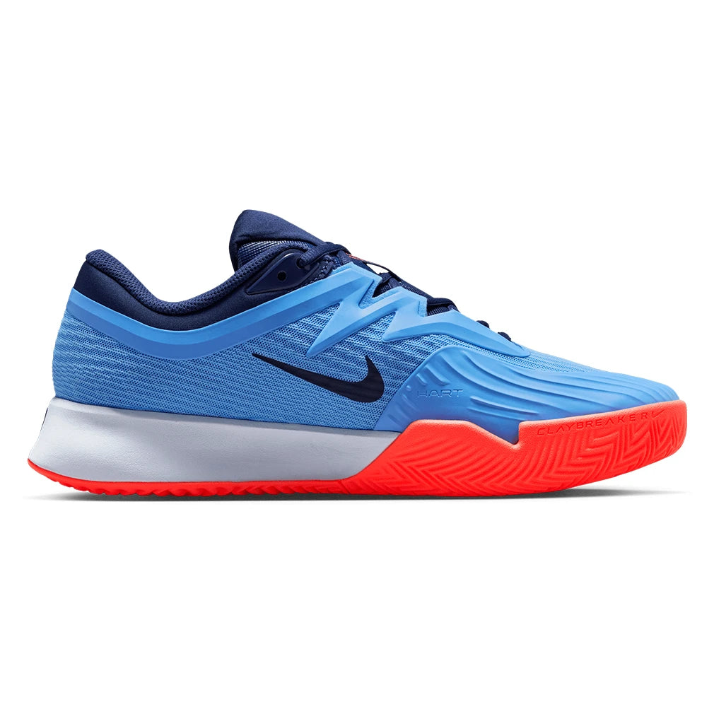 Men's Zoom Vapor Pro 3 Clay Shoes University Blue and Midnight Navy