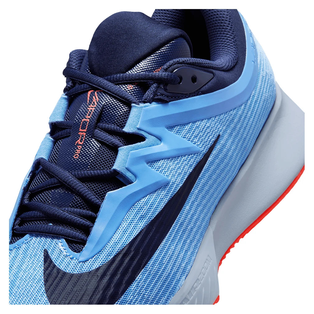 Men's Zoom Vapor Pro 3 Clay Shoes University Blue and Midnight Navy