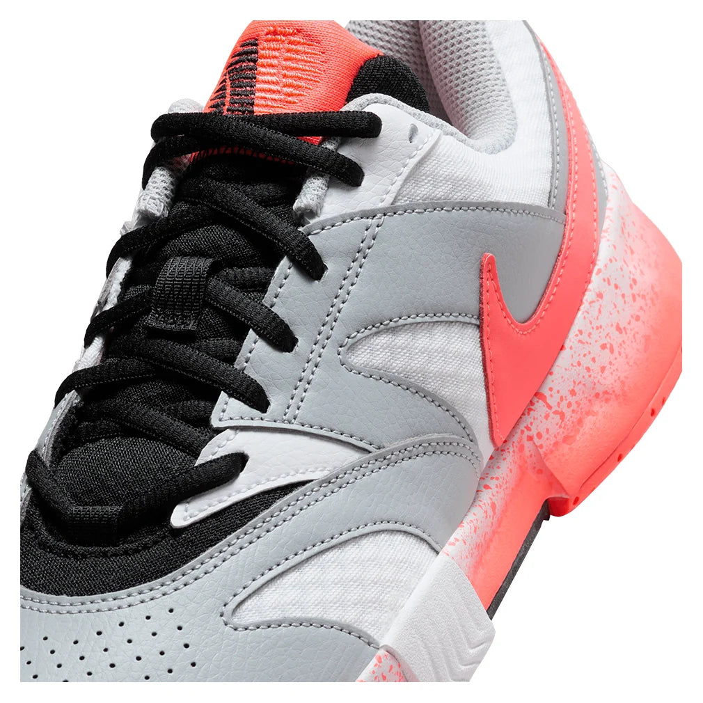 Women's Court Lite 4 Premium Shoes White and Hot Lava