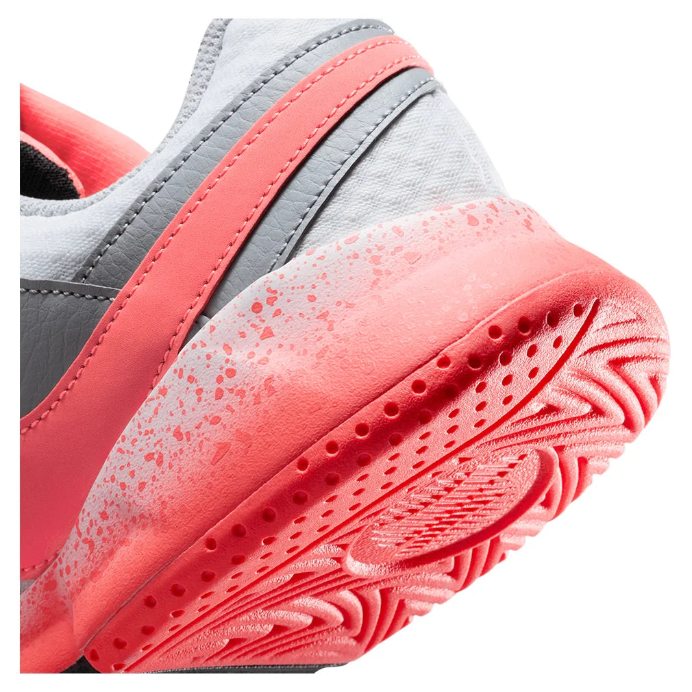 Women's Court Lite 4 Premium Shoes White and Hot Lava