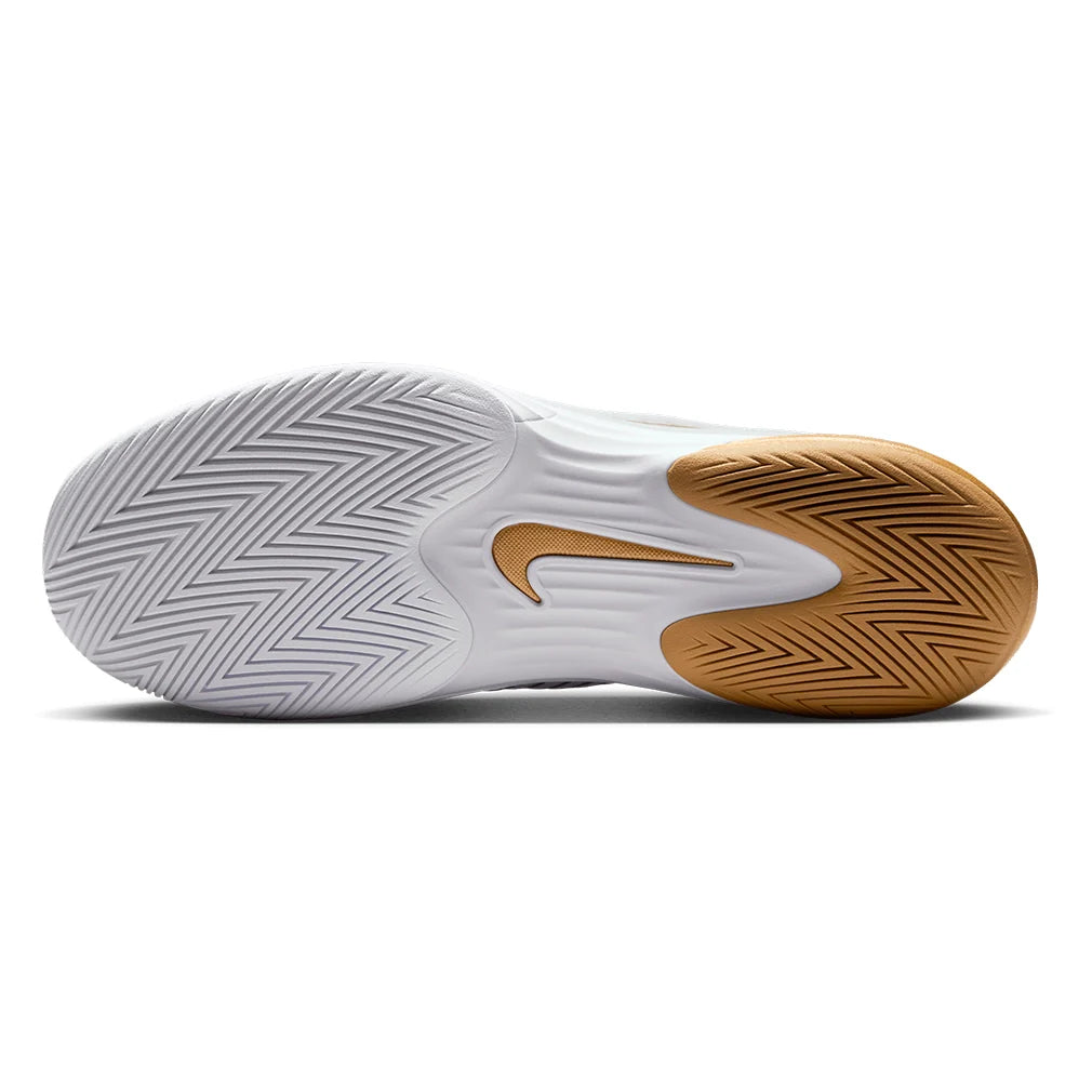 Men's Zoom Vapor 12 Hypersmash Shoes White and Metallic Gold