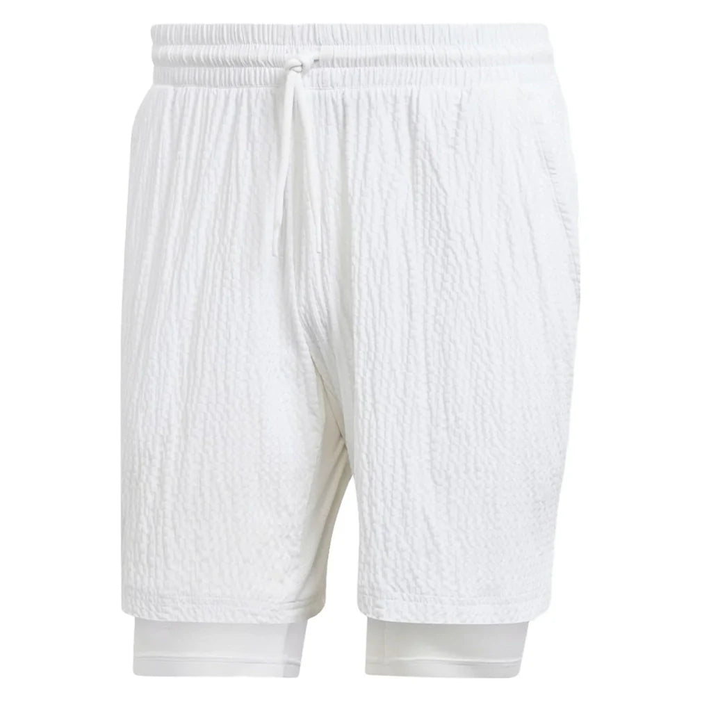 Mens Seersucker AeroReady Pro Short White