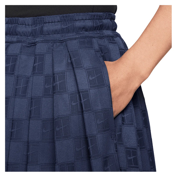Women's Dri-FIT Court Collection High Rise Short Midnight Navy
