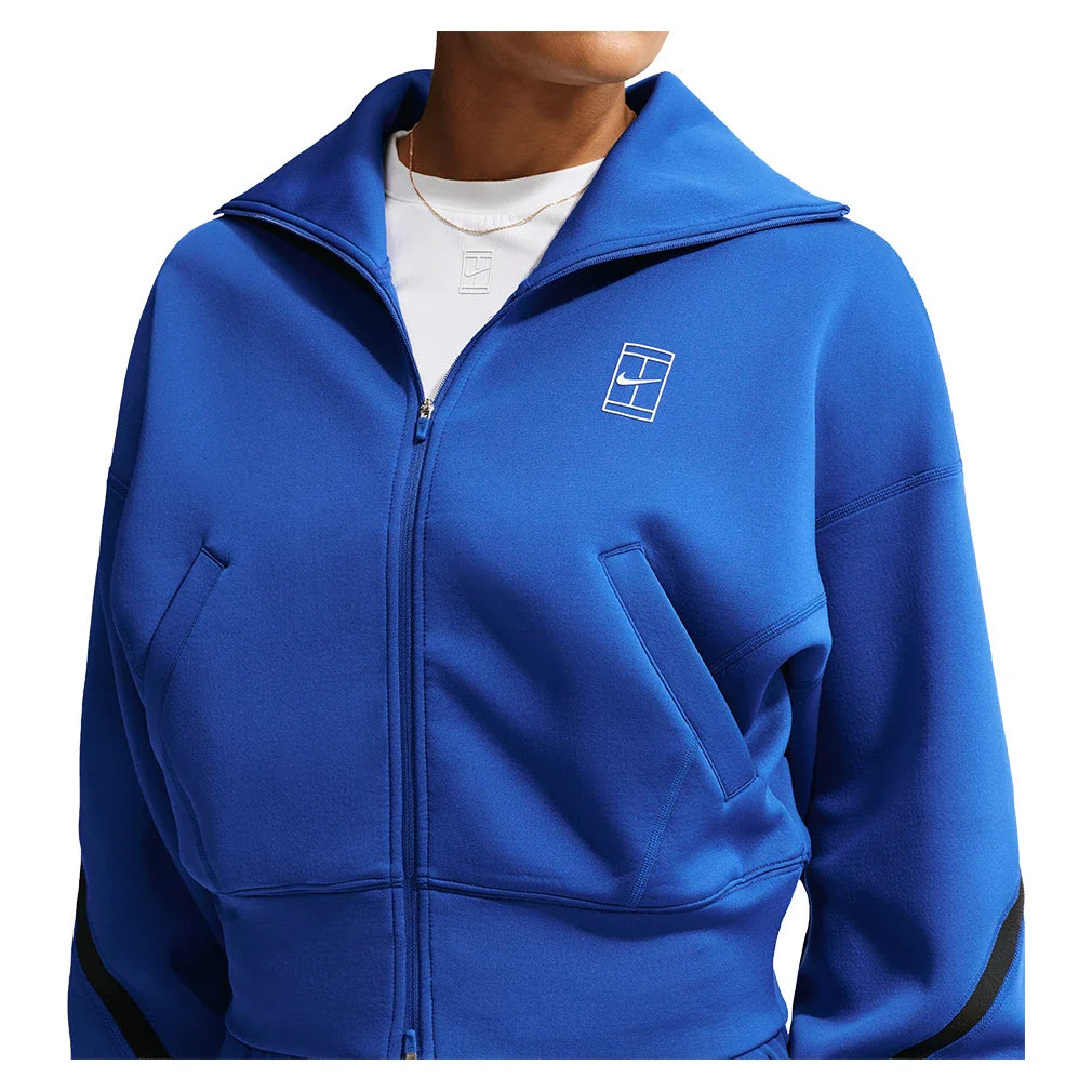 Women's Court Dri-FIT Advantage Full Zip Jacket Old Royal and White
