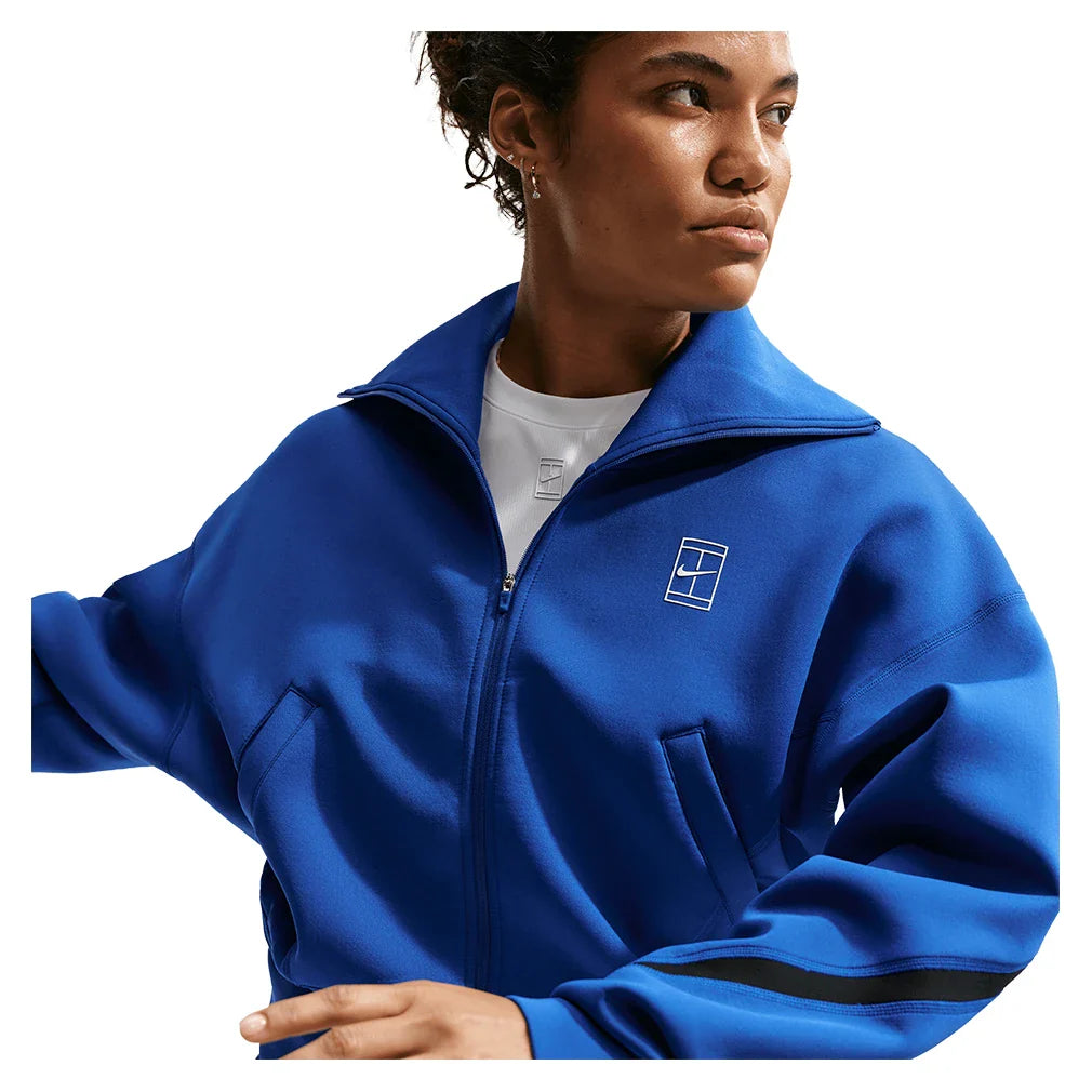 Women's Court Dri-FIT Advantage Full Zip Jacket Old Royal and White