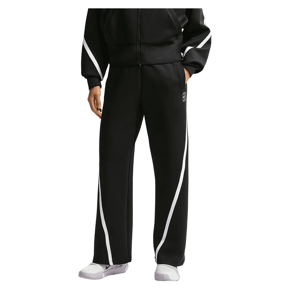 Women's Court Dri-FIT Advantage Mid Rise Pant Black and White