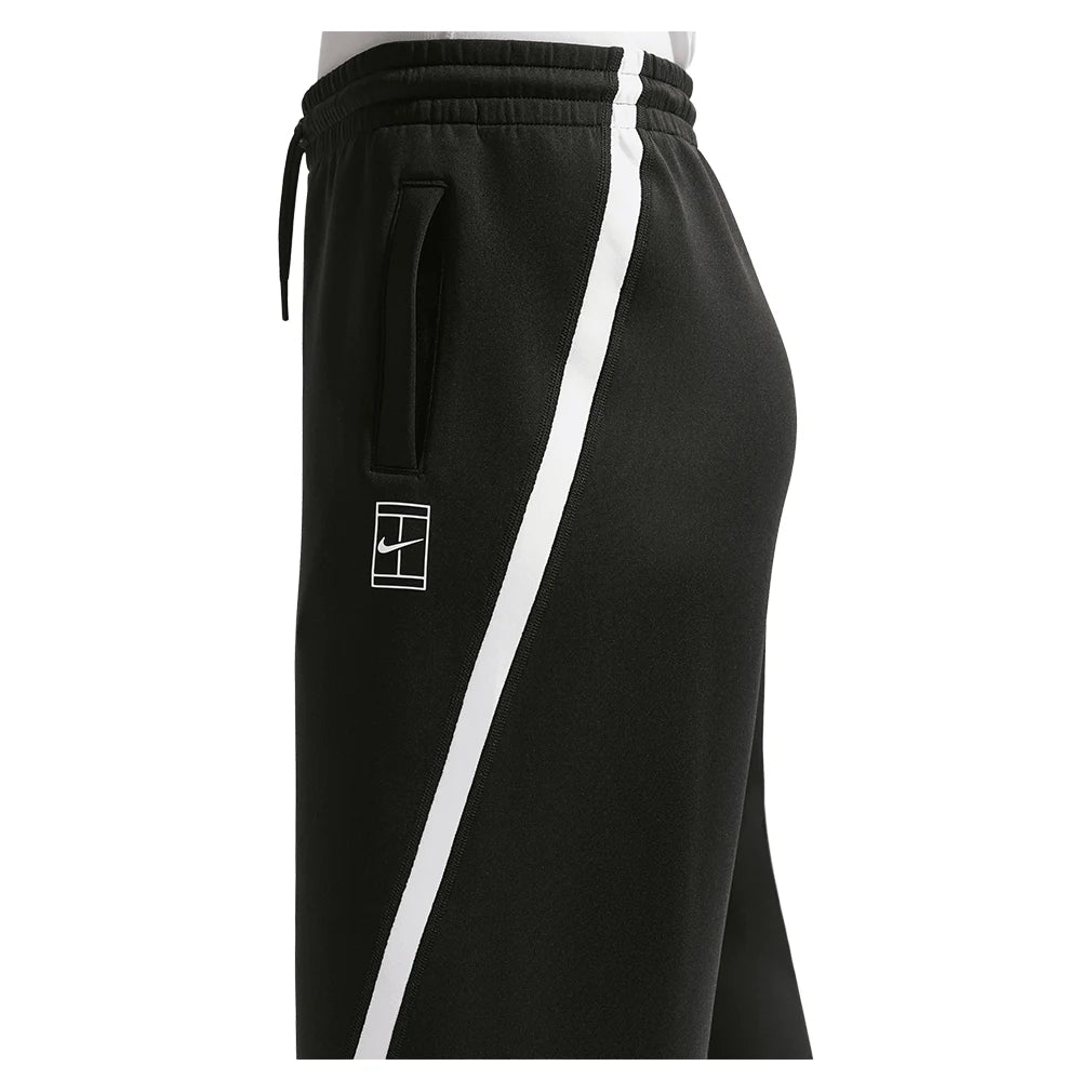 Women's Court Dri-FIT Advantage Mid Rise Pant Black and White