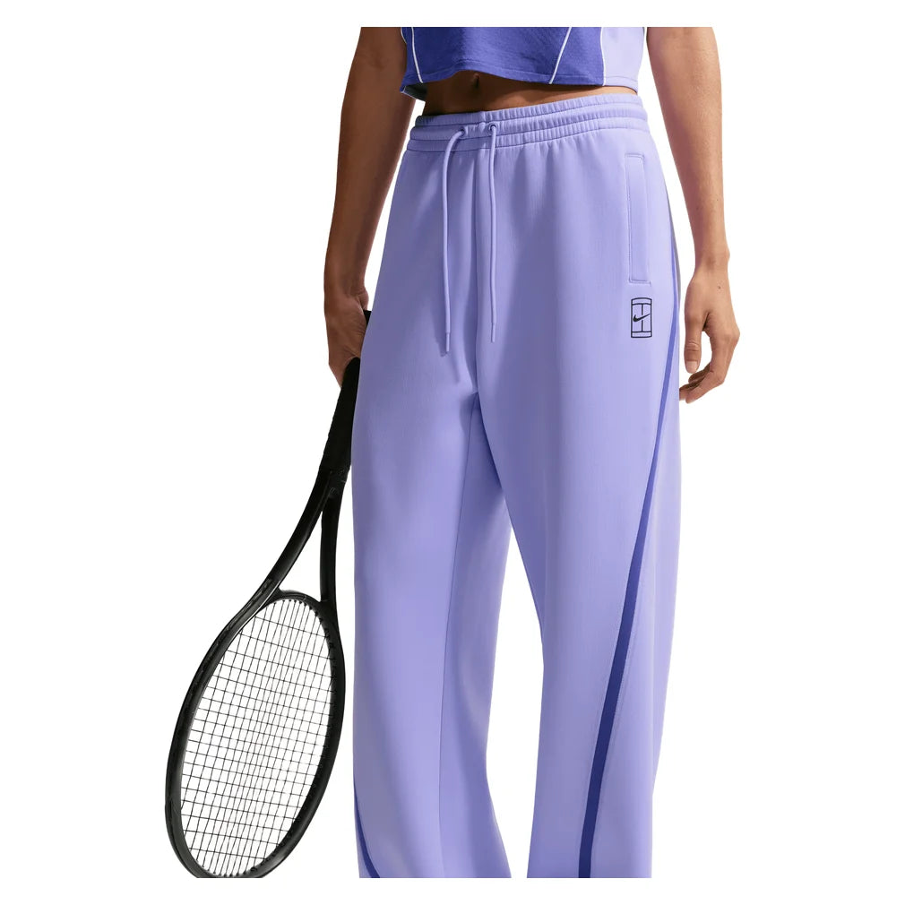 Women's Court Dri-FIT Advantage Mid-Rise Pant Purple Pulse and Black, Nike, Purple Pulse/Black, Pickleball Express, IB0782-580H26-PURPLE-PULSE-BLACK-1