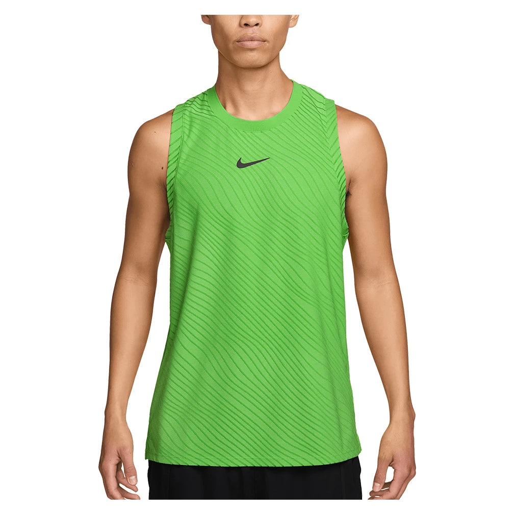 Men's Melbourne Court Dri-FIT Advantage Slam Tank Mean Green and Black