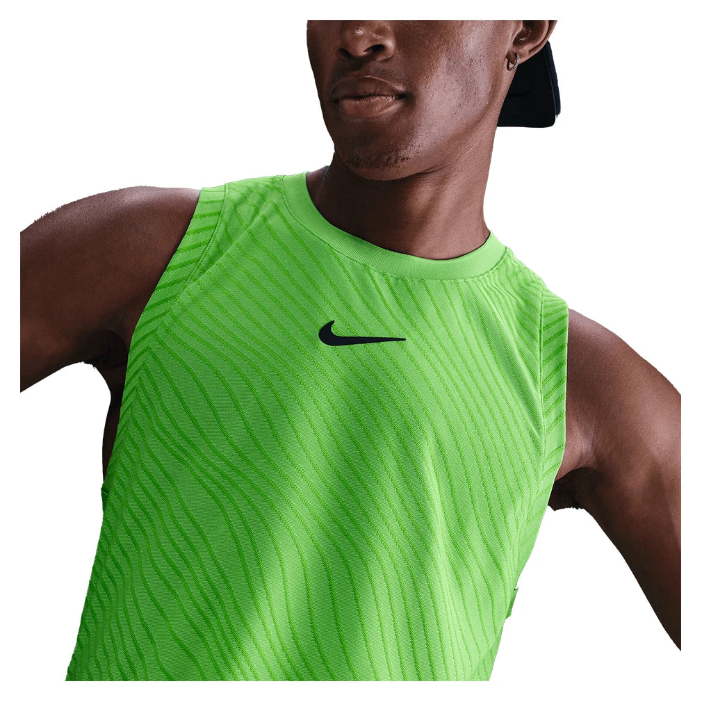Men's Melbourne Court Dri-FIT Advantage Slam Tank Mean Green and Black
