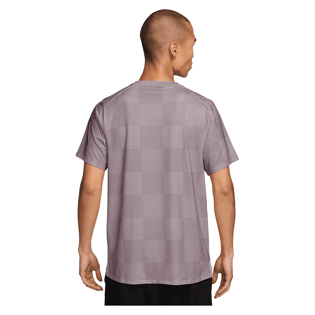 Men's Court Dri-FIT Advantage Print Top Lt Violet Ore and Black