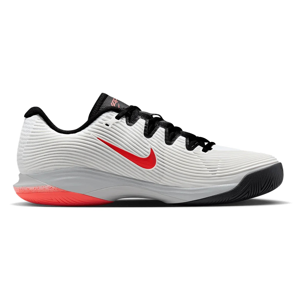 Men's Zoom Vapor 12 Premium Shoes White and Hot Lava
