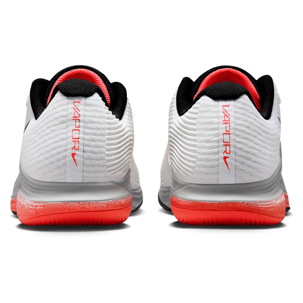 Men's Zoom Vapor 12 Premium Shoes White and Hot Lava