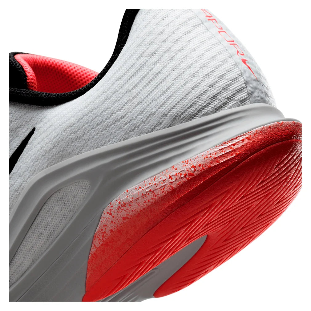 Men's Zoom Vapor 12 Premium Shoes White and Hot Lava