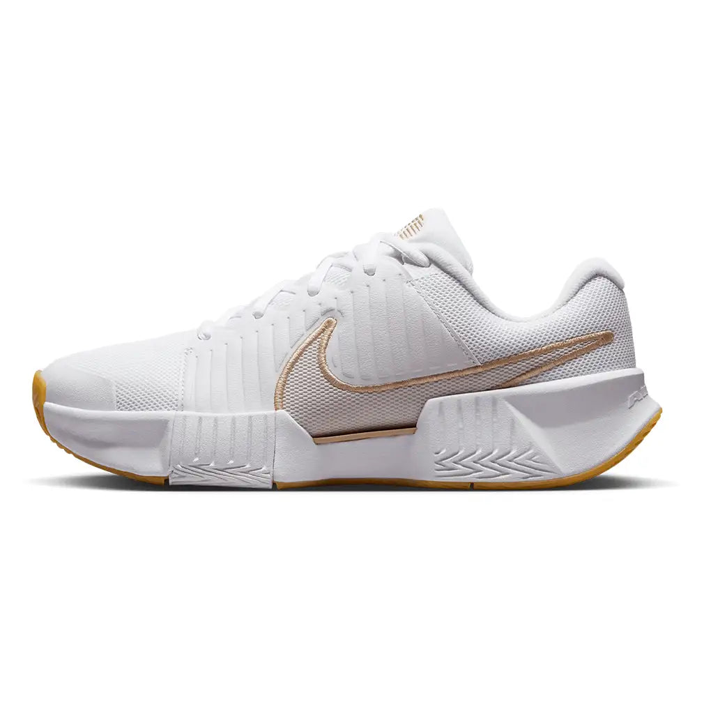 Women's GP Challenge Pro Shoes White and Lt Orewood Brown