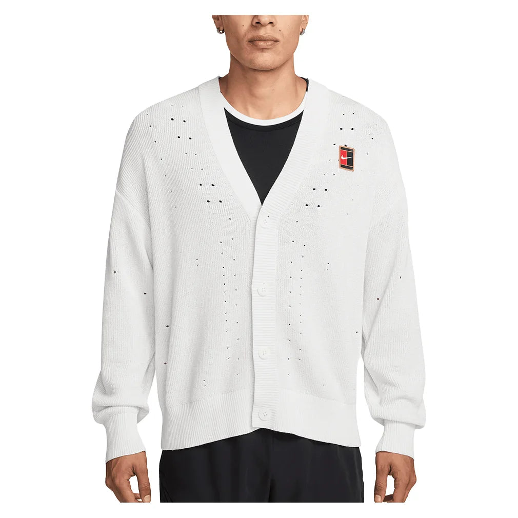 Men's London Court Slam Cardigan White
