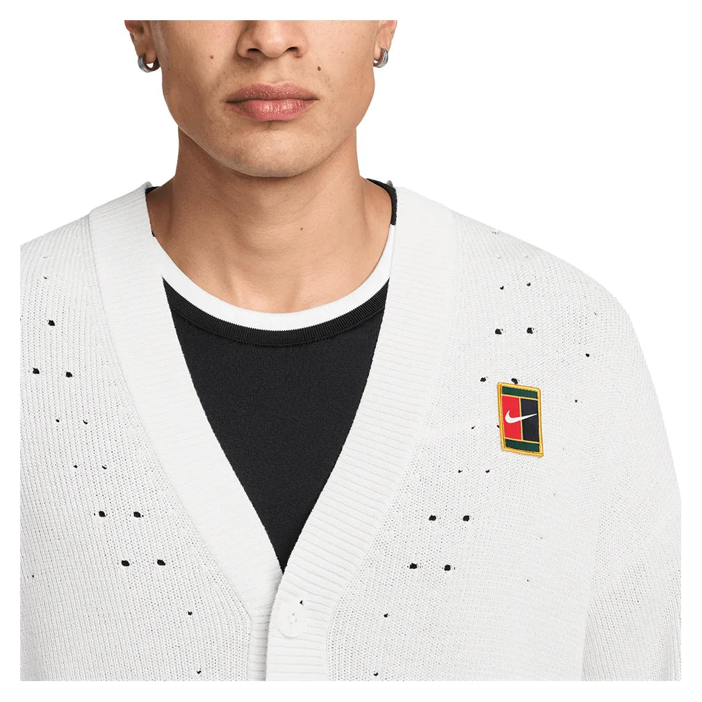 Men's London Court Slam Cardigan White