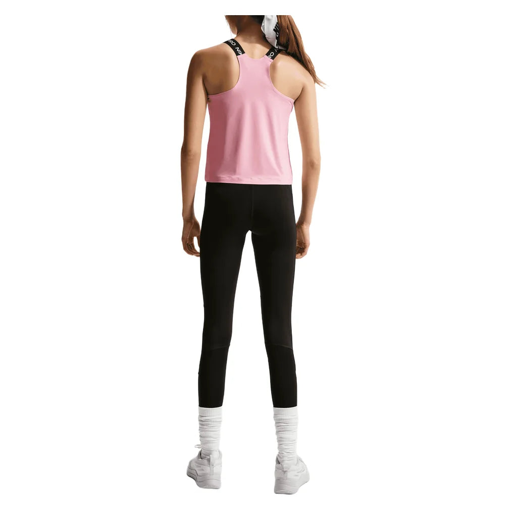 Girls' Pro Dri-Fit Tank Medium Soft Pink and Black, Nike, Pickleball Express, IF1747-690H26-10