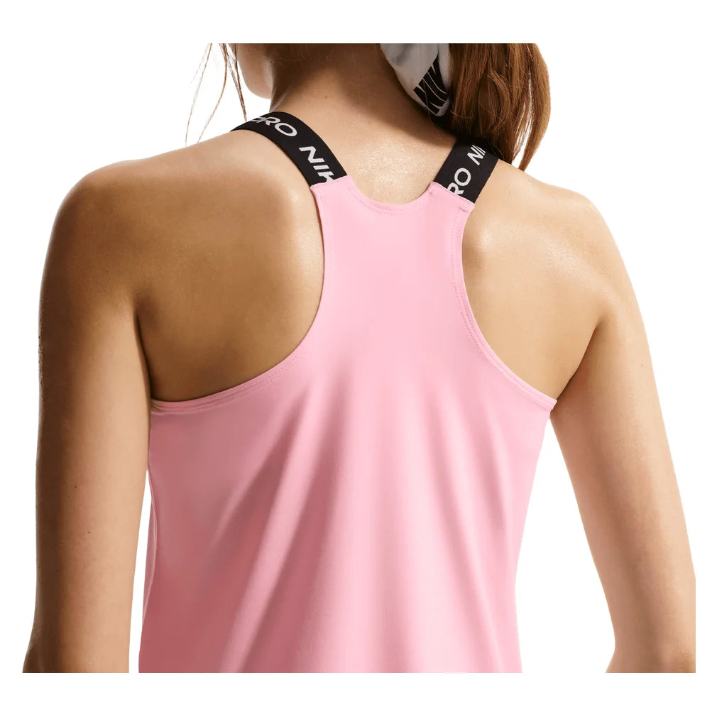 Girls' Pro Dri-Fit Tank Medium Soft Pink and Black, Nike, Pickleball Express, IF1747-690H26-7