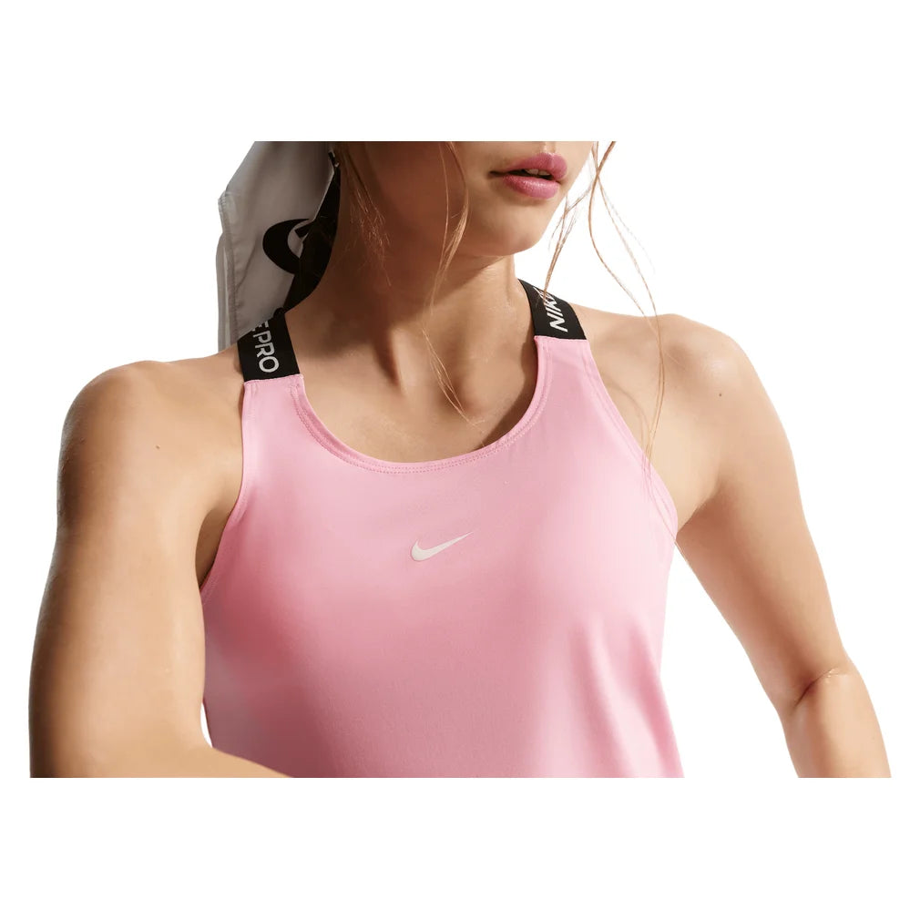 Girls' Pro Dri-Fit Tank Medium Soft Pink and Black, Nike, Pickleball Express, IF1747-690H26-8