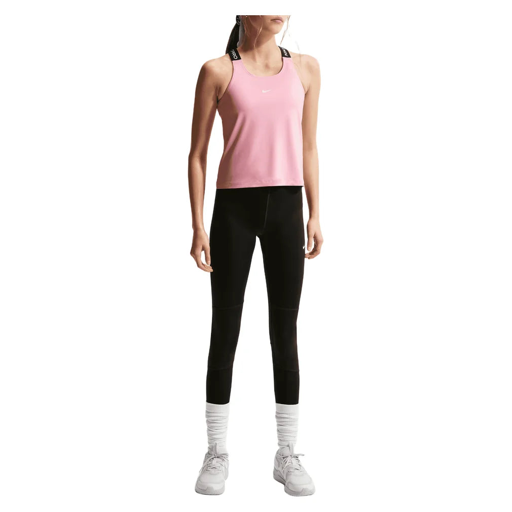 Girls' Pro Dri-Fit Tank Medium Soft Pink and Black, Nike, Pickleball Express, IF1747-690H26-9