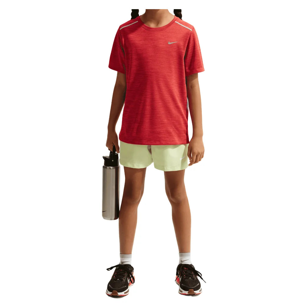 Boys' Dri-FIT Miler Short Sleeve Training Top, Nike, Pickleball Express, IF2425-H26-4