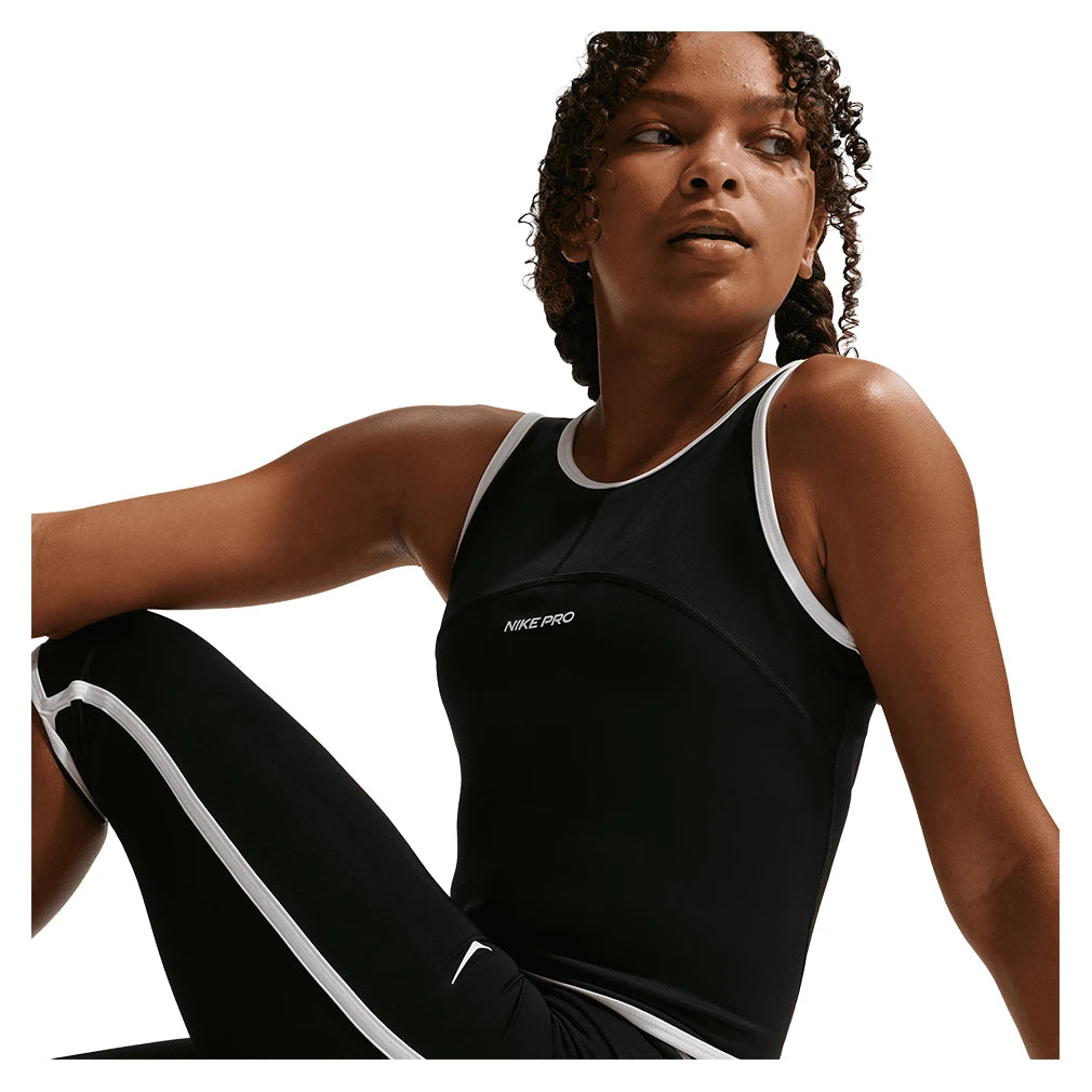 Girls' Pro Dri-FIT Sport Pack Training Tank Black and White