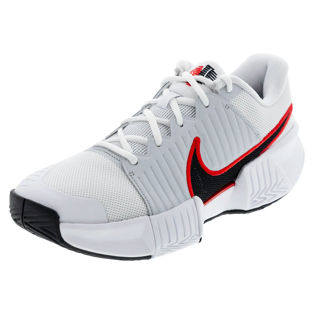 Men's GP Challenge Pro Shoes White and Lt Crimson