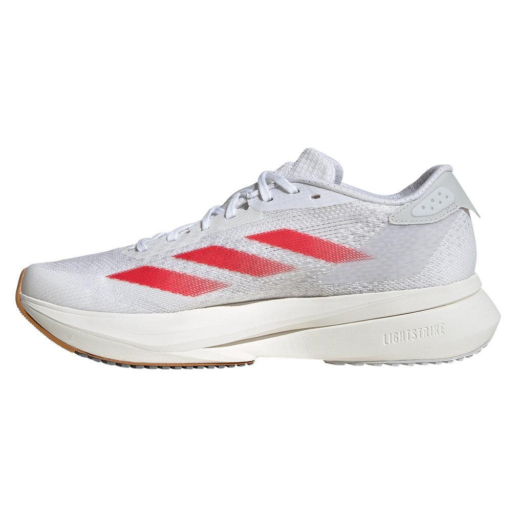 Women's Adizero SL2 Running Court Shoes White and Pure Ruby