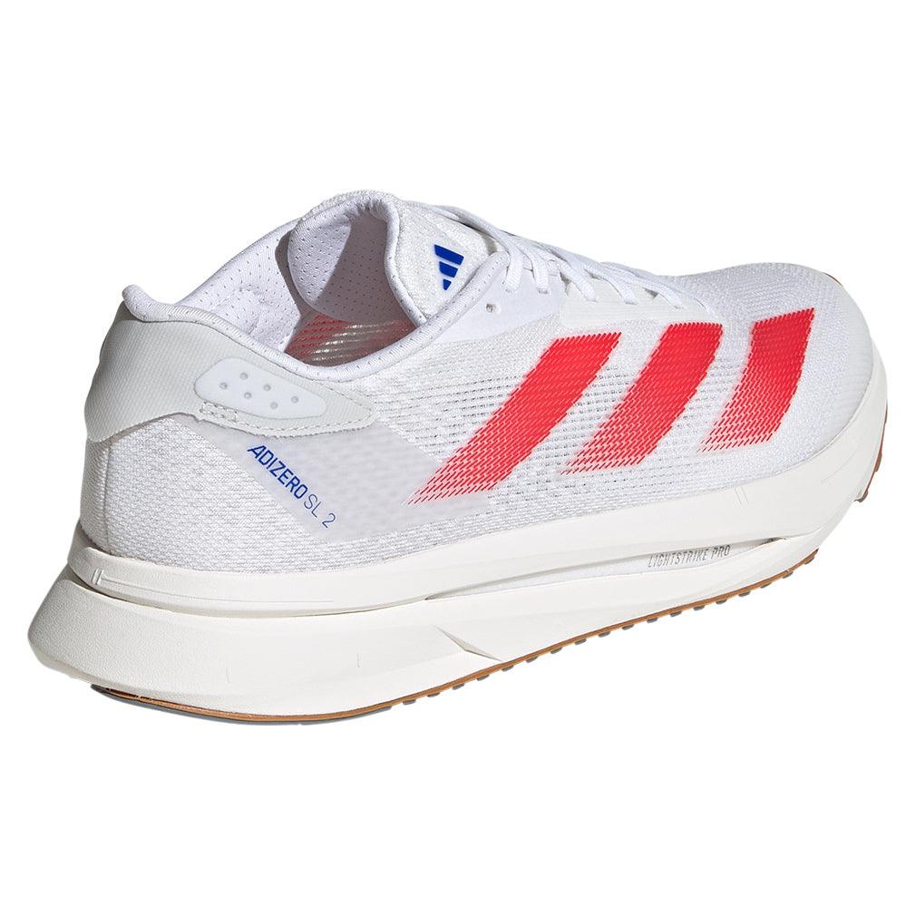 Women's Adizero SL2 Running Court Shoes White and Pure Ruby