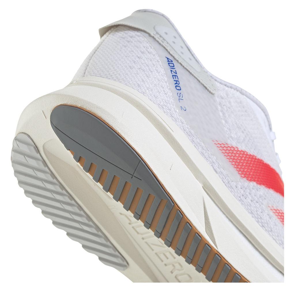 Women's Adizero SL2 Running Court Shoes White and Pure Ruby