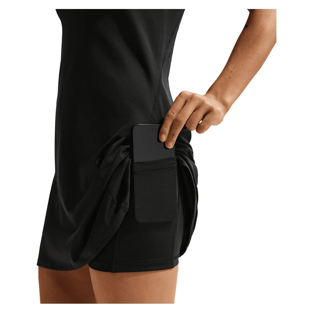 Women's Court Dri-FIT Advantage Strap Dress Black and White