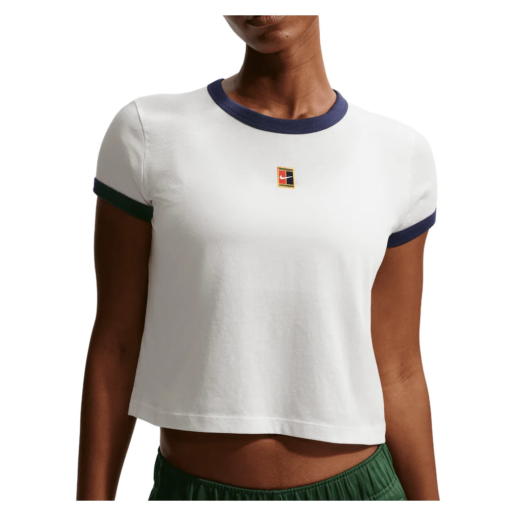 Women's Heritage Racquet Club T-Shirt Sail and Midnight Navy, Nike, Sail/Midnight Navy, Pickleball Express, IH5059-133-SAIL-MIDNIGHT-NAVY-1